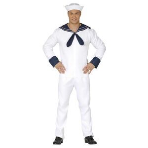 Fiestas Guirca Mens Sailor Costume Set / White